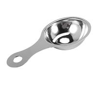 Eorleya Separator of egg yolk in stainless steel Separator White Egg Sieve Device Mini kitchen utensils (13 x 7 x 2.8 cm)