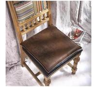 EORNOW Square PU Leather Seat Cushion, 1/2/4 Packs Waterproof Chair Cushion, Floor Cushion Memory Foam Anti-slip Chair Pad, Bar/window/Dining Chairs Seat Pad (Color : D, Size : 40 * 40cm(2 Packs))