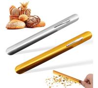 EORPAVU 2 Pcs Stainless Steel Table Crumb Picker, Stainless Steel Table Crumb Remover for Dining Table (Silver Gold)