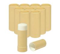 EORTA 10 Pcs Cardboard Push Up Deodorant Containers 2.15 oz/61g, Refillable Kraft Tubes for Natural Deodorant, DIY Lip Balm, Moisturizer Sticks, Skincare, Solid Perfume & Body Lotion