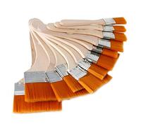 EORTA Set of 12 Art Paint Brushes Assorted Sized Nylon Painting Brushes with Wooden Handles for Acrylic, Oil, Paint, Varnishes, Watercolor, Painter, Students, Artist