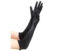 EORUBE Long Opera 1920s Satin Gloves for Women Elbow Length