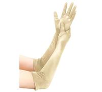 EORUBE Long Opera 1920s Satin Gloves for Women Elbow Length Party Costume Gloves (Smooth 20.5" - Champagne)