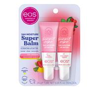 eos 24H Moisture Super Balm- Pink Lemonade & Wild Cherry Slushie Lip Mask Day or Night Lip Treatment Made for Sensitive Skin 0.35 fl oz 2-Pack
