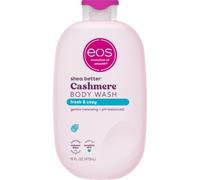 eos Cashmere Body Wash - Fresh & Cosy Moisturising Shower Gel · Creamy Gel Formula · With Shea Butter · 16 fl oz