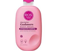 eos Cashmere Body Wash - Pomegranate Raspberry, Moisturizing Body Wash, Creamy Gel Formula, with Shea Butter, Glycerin, Vitamin E, pH Balanced, Sensitive Skin, Vegan, 16 fl oz