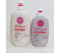 EOS Coconut Waters 24H Moisturizing Body Lotion + Body Wash Gel (2Pcs)