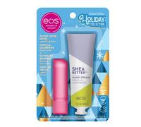 eos Holiday Skin Care Set- Vanilla Cashmere Travel Hand Cream & Candy Cane Swirl Lip Balm Stocking Stuffers 1 fl oz Hand Cream + 0.14 oz Lip Balm 2