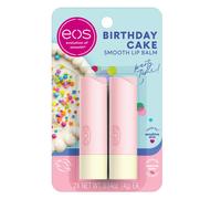 eos Natural Shea Lip Balm- Birthday Cake Dermatologist Recommended for Sensitive Skin All-Day Moisture Lip Care Products 0.14 Ounce (Pack of 2)