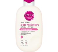 eos Shea Better Body Lotion Strawberry Dream, 24-Hour Moisture Skin Care, Lightweight & Non-Greasy, Made with Natural Shea, Vegan, 16 fl oz