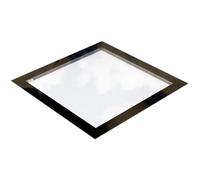 EOS Sunview Seamless Skylight Triple Glazed Toughened or Laminated Glass Rooflight Roof Lantern Window (800mm x 1200mm Toughened)