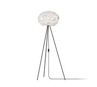 Eos Tripod Floor Lamp Medium White with Legs in Black