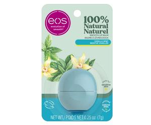 EOS Visibly Soft Lip Balm Sphere, Vanilla Mint, 0.25 Ounce