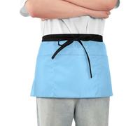 EOSDT Personalized Aprons for Servers with Pockets Light Sky Blue Restaurant Waitress Aprons Women, Light Sky Blue, 25.2" x 11.8"