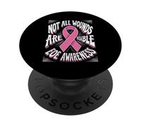 Eosinophilic Esophagitis Awareness Ribbon PopSockets Adhesive PopGrip