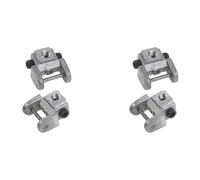 Eoslcusmvl 4Pcs Scroll Saw Blades Holders Conversion Kits Pin-Less Adapter Metal Upper/Lower Blade Holders