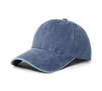 Eoslya Baseball Cap Mens - Peak Embroidery Classic Washed Vintage Relxed Dad Cap Adjustable Summer Sun Hat Sports Strapback Cap for Men Outdoor UK Navy Blue