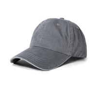 Eoslya Baseball Cap Mens - Peak Embroidery Classic Washed Vintage Relxed Dad Cap Adjustable Summer Sun Hat Sports Strapback Cap for Men Outdoor UK Dark Gray