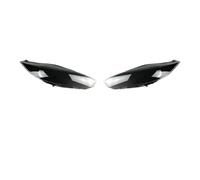 EOTCXJBX Car Front Headlight Cover Auto Headlamp Caps Compatible for Fiesta 2013 2014 2015 Lampshade Lampcover Head Lamp Light Glass Lens Shell(1pair)