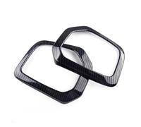 EOTCXJBX Chrome Front Bumper Fog Light Lamp Cover Trim Compatible for Toyota Tacoma 2016 2017 2018 2019 2020(Black)