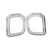 EOTCXJBX Chrome Front Bumper Fog Light Lamp Cover Trim Compatible for Toyota Tacoma 2016 2017 2018 2019 2020(Sliver)