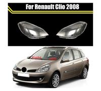 EOTCXJBX Headlight Glass Lens Cover Shade Shell Compatible for Renault Clio 2008 Transparent Light Housing Lamp Lampshade Headlamp Case(Right)