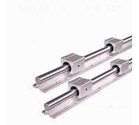 EOTVHTMT Professional 2pcs SBR20 200-2000mm Linear Guide Rail and 4pcs SBR20UU Linear Bearing Blocks for CNC Parts 20mm Linear Rail(800mm)