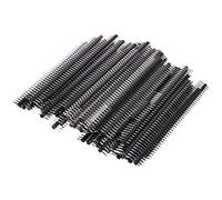 Eouayoree 100pcs Male Header Pins, Straight Single Row 40 Pin 0.1 Inch (2.54mm) Male Pin Header Connector PCB Board Pin Connector Electronic Component Raw Materials