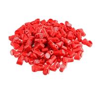 Eouayoree 100Pcs Portable Plastic Peg Hook Stop Lock Supermarket Peg Hook Stop Lock Pegboard Safety Display Hook Lock Red
