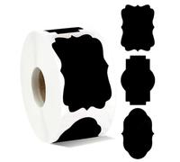 Eouayoree 300PCS Chalkboard Labels Erasable Reusable Rectangle Blackboard Stickers Irregularly Shaped Name Tags