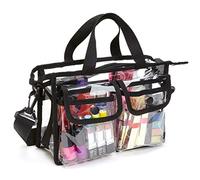 Eouayoree Clear -Body Shoulder Bag,Toiletry Organizer Wash Bag - Stadium Approved Purse
