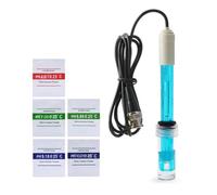 Eouayoree PH Replacement Probe with BNC Interface 300cm Cable 0-14 PH Q9 Probe Controller Oxidation-Reduction Potential Sensor