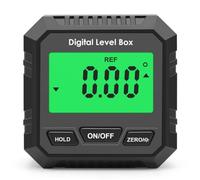Eouayoree Universal Bevel Box 90 Degree Mini Electronic Digital Protractor Inclinometer Tester Measuring Tool Level Black