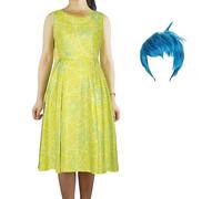EOUCUYA Anime Movie Cosplay Costume Joy Cosplay for Adult Inside Out 2 Cosplay Costume Men/Women Outfit