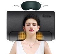 Eoulyee Cervical Pillow for Neck Pain Vibration Massage Heating Function to Improve Sleep, Soft Rebound Memory Foam Comfortable Pillow to Massage The Spine and Protect The Neck with Eye mask