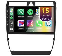 Eouyt Android Car Radio for Audi A6 2 RS6 S6 1997-2004 with Carplay and Android Auto, 9'' HD Touch Screen Car Stereo with GPS/WiFi/Bluetooth(8Core(8+256GB))