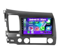 Eouyt Android Car Radio for Honda Civic 2005-2012 with Carplay and Android Auto, 9'' HD Touch Screen Car Stereo with GPS/WiFi/Bluetooth(8Core(2+32GB))