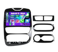 Eouyt Android Car Radio for Renault Clio 4 BH98 KH98 2012-2018 with Carplay and Android Auto, 9'' HD Touch Screen Car Stereo with GPS/WiFi/Bluetooth(4Core(2+32GB))