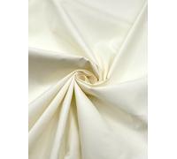 EOVEA - Cotton Polyester Fabric by The Yard - 60" Wide Broadcloth Fabric, Soft, Lightweight & Breathable Material for Lining, Curtains, Bedding, Skirts, Sewing Projects (Ivory,2 Yard)