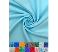 EOVEA - Polyester Poplin Fabric by The Yard - 100% Polyester, 60” Wide Durable Versatile Material for Apparel,Home Décor,Crafts,Tablecloths,Curtains,Drapes,Sewing & DIY Projects(Baby Blue,1 Yard)