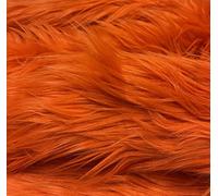 Eovea - Shaggy Faux Fur Fabric Square - 30"X30" Inches - Precut Fur Patch- Orange- DIY Craft Supply, Hobby, Costume, Home-Decor, Camera Floor,Shawl,Pillows