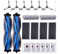 EOVWAEO 21-piece accessory set for Ecovacs Deebot X8 Pro OMNI / X8 OMNI / X8 robot vacuum cleaner, replacement accessories 2 main brushes, 2 roller mops, 6 dust bags, 6 side brushes, 4 filters, 1