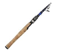 EOW XPEDITE PRO Portable Telescopic Casting and Spinning Fishing Rods, 24T Carbon Blanks & Solid Carbon Tip, Cork Handle, Travel Rod, Short Collapsible Rods