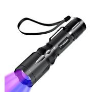 EOWCO UV Light Flashlight, 365nm 395nm Black Light Flashlights, Handheld Ultraviolet Blacklight Torch, Detector for Pet Urine Stains, Resin Curing, Rocks & Scorpions Finder, Home Detecting