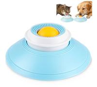 Eowduk Dog Lick Ball, Rolling Lick Feeder for Dog Licking Bowl with Ball, Licksphere for Dogs Cats (1PCS*Yellow)