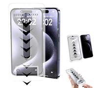 Eowduk Silk Screen Dust-free Room Tempered Film, Tempered Glass Screen Protector for iPhone 16/15/14/13/12 Pro Max (Privacy Version,for iPhone 15 Pro)