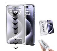 Eowduk Silk Screen Dust-free Room Tempered Film, Tempered Glass Screen Protector for iPhone 16/15/14/13/12 Pro Max (HD Version,for iPhone 16 Pro)