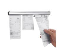 Eoweiot 5pcs Tab Grabber, Silver Aluminum Ticket Holder Sliding Rail 20-120 cm for Restaurant Kitchen,No drilling required (L 60 Cm)