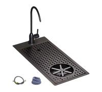 Eoweiot Professional Cup Washer Rinser with Drain Tray & Hose for Bars, Coffee Shops, Restaurants - Fast & Efficient Cleaning Solution