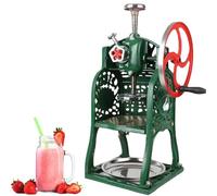 Eoweiot Retro Ice Crusher, Scale Ice Crusher,Manual Snow Ice Shaver Machine, for Home and Commercial Use Summer Energy Saving Home